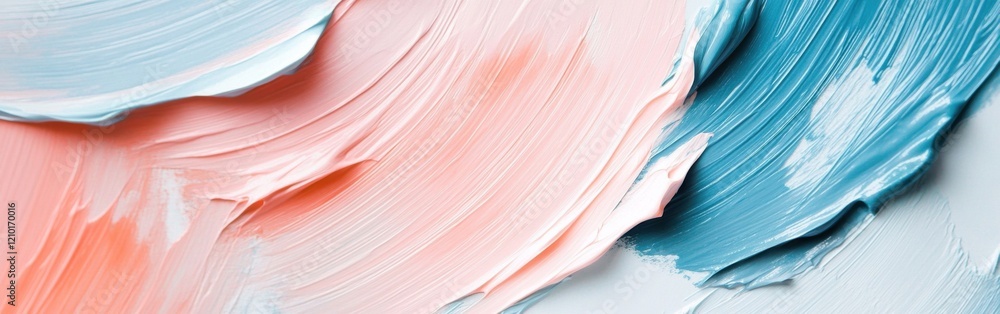 Aufkleber soft pastel blue and pink circular strokes create a harmonious blend of colors suitable for vibrant 