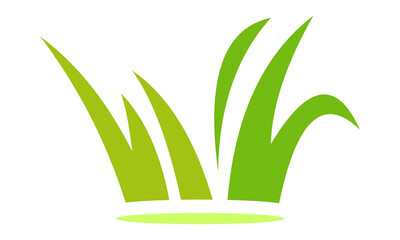 grass vector logo