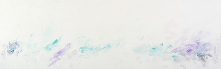 White canvas adorned with subtle pencil strokes showcasing a blend of soft colors and textures in a contemporary art space