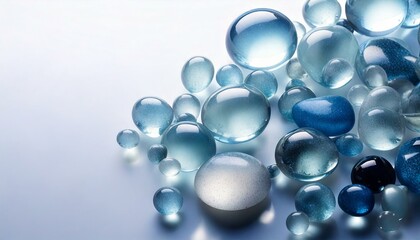 Blue glass stones