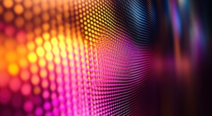 Fototapeta premium Abstract Dotted Wave: Vibrant Hues and Dynamic Flow