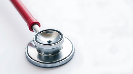 Stethoscope closeup photo. Medical concept