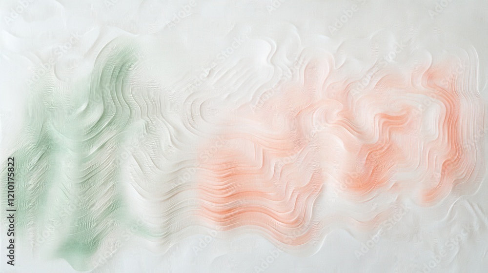 Aufkleber Clean white canvas with subtle pencil marks showcasing delicate textures and soft colors evoking a minimalist art style
