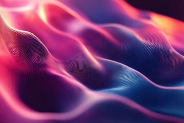 Abstract Particle Waves: A Vibrant, Dynamic Digital Artwork