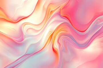 Fototapeta premium Fluid Pastel Swirls: An Abstract Liquid Art Painting