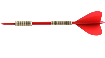 Red dart arrow
