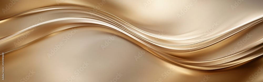 Poster Luxurious gold and beige waves create an elegant and textured background perfect for design projects and presentations