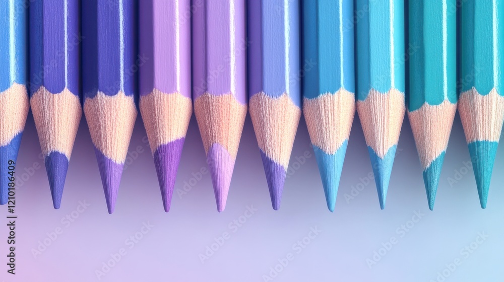 Poster Gradient of soft pencil strokes in various shades blending seamlessly on a smooth surface