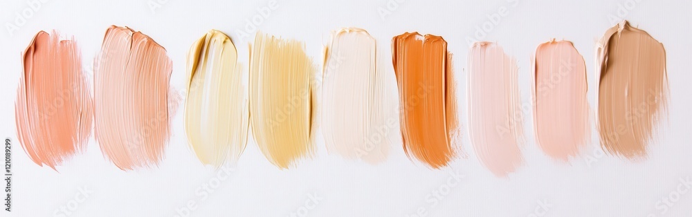 Poster soft pencil strokes create a delicate array of colors on a smooth white background showcasing a harm