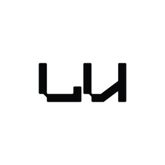LU monogram logo design letter text name symbol monochrome logotype alphabet character simple logo
