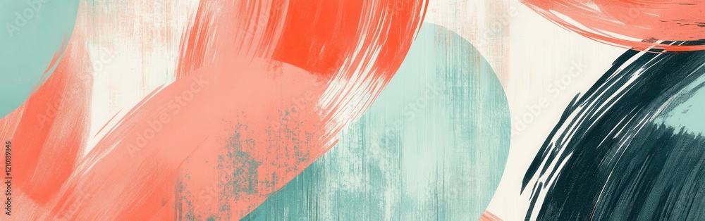 Aufkleber Dynamic abstract pencil strokes create a vibrant interplay of color and texture in modern design context