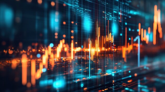 Symbolic representation of precious metals showcasing vibrant market trends and data analysis
