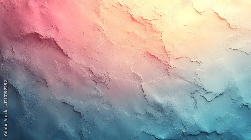 Poster soft pastel gradient background with soothing rainbow hues featuring a delicate blur effect that cre