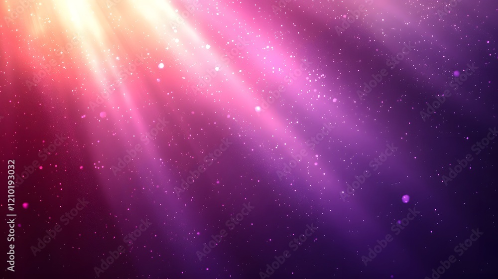 Poster Mesmerizing Purple Gradient Background with Glowing Light Rays and Soft Shadows for a Smooth Abstract Design  This serene and ethereal image features a vibrant purple gradient with blurred effects