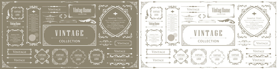 アンティークなフレームデザイン