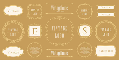 アンティークなフレームデザイン