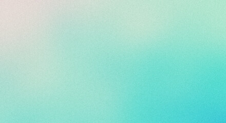Naklejka premium Soft pastel gradient background in blue and green hues, light grain noise effect