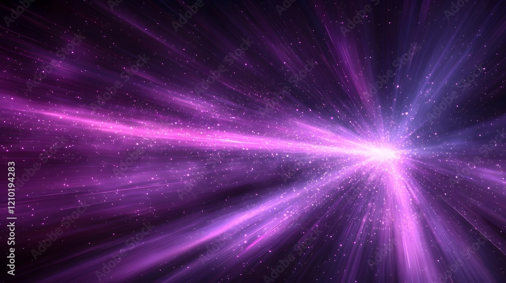 Poster Smooth and hazy purple blurred background with a gradient effect featuring soft radiant light rays and subtle shadows for an elegant abstract digital design