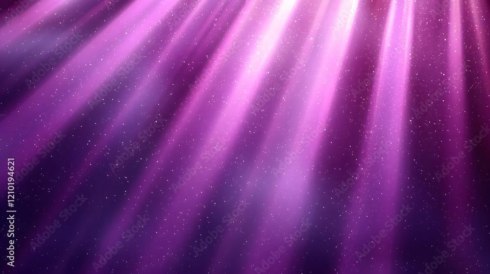Poster Mesmerizing Purple Gradient Background with Radiant Light Rays Blending Softly into Ethereal Shadows Creating a Modern and Captivating Visual Effect
