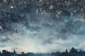 Fototapeta premium Night sky architecture backgrounds building