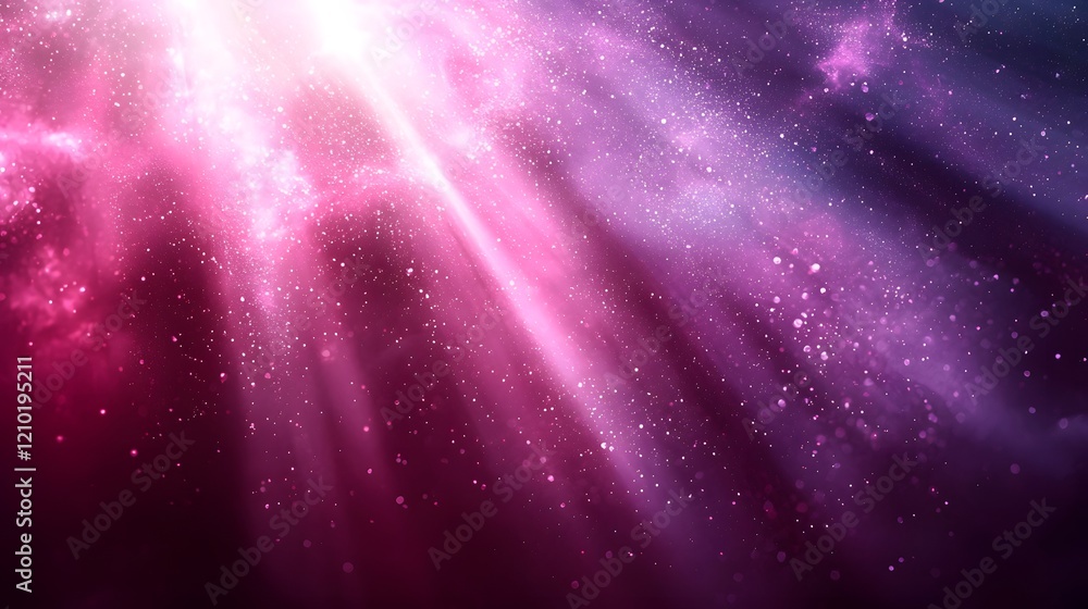 Poster Stunning abstract gradient purple background with blurred effects enhanced by soft glowing light rays and subtle shadow textures creating a captivating cosmic digital art style