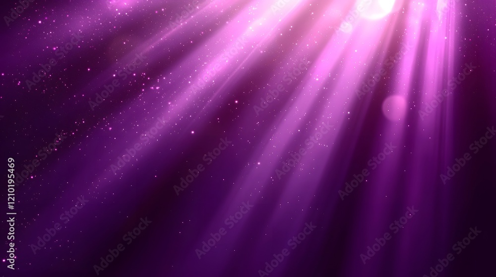 Poster Radiant Purple Gradient with Ethereal Rays and Shadows   A smooth elegant abstract digital artwork with a modern and captivating aesthetic