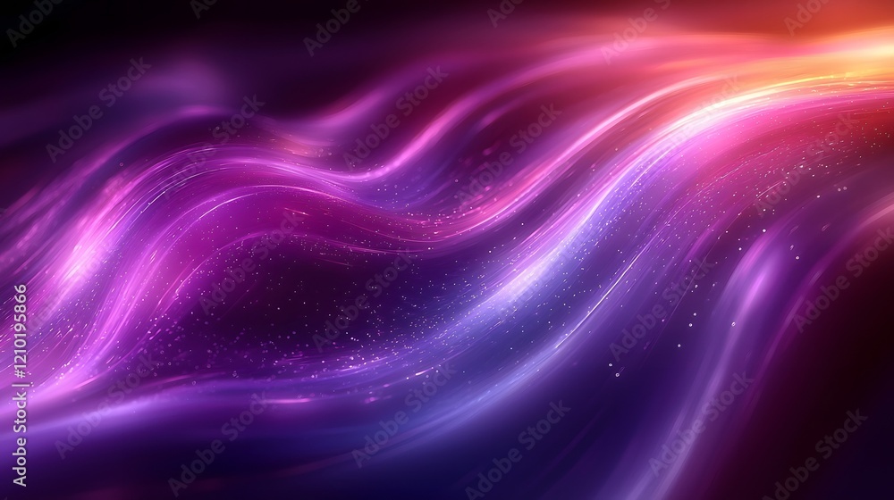 Aufkleber Vibrant gradient light rays and ethereal shadow effects come together to create a captivating and dynamic abstract composition featuring a mesmerizing blend of colors and a sense of motion and energy