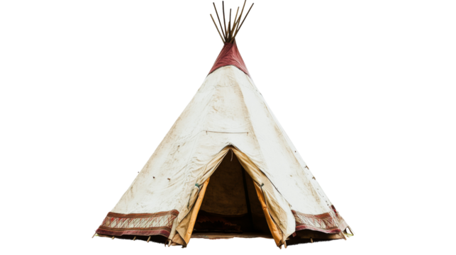 The Indian Teepee tent, isolated on transparent background