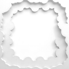 white frame with background