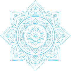 Beautiful flower art and mandala vector design