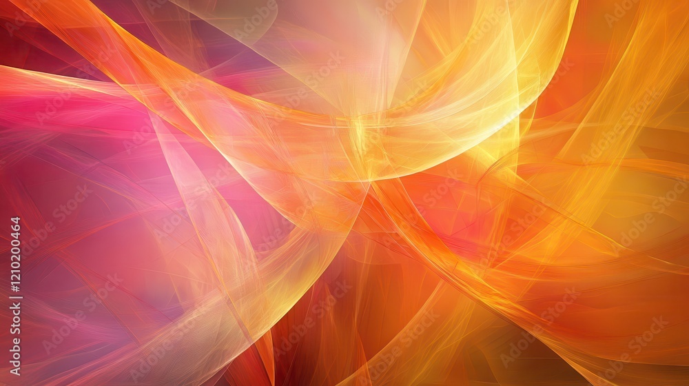 Poster vibrant and clean abstract design with flowing colors creating a dynamic visual experience
