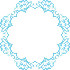 Beautiful flower art and mandala vector design