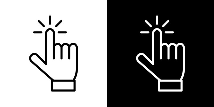 Easy to use vector icon in thin line style