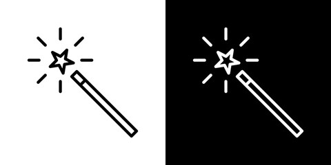 Enhance vector icon in thin line style