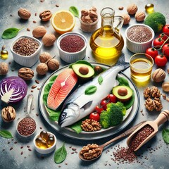 Omega Fatty Acid Intake Consuming foods rich in omega fatty acid