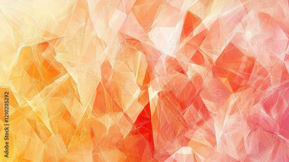 Poster soft pencil strokes create a colorful abstract background with warm tones and intricate textures