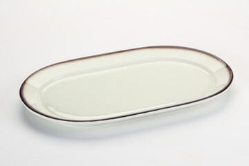 Empty clean color plate dishware