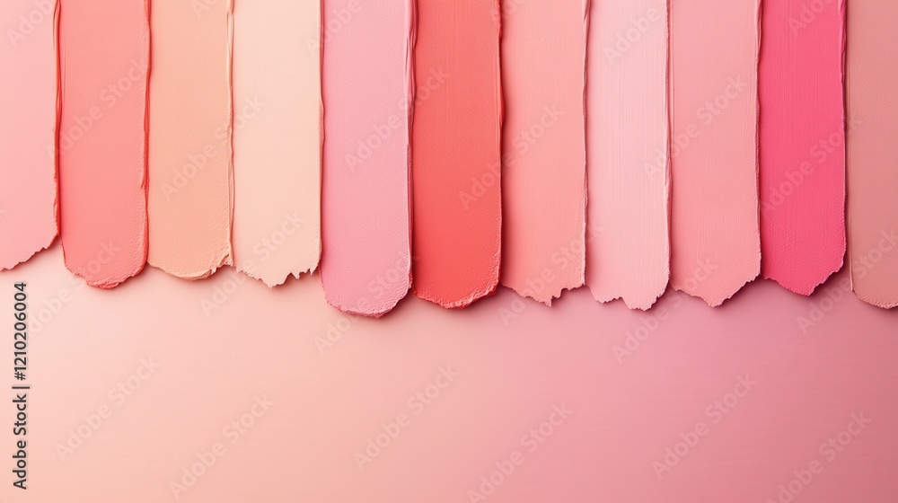 Poster soft gradient fill with muted shades transitioning from peach to light pink for artistic inspiration