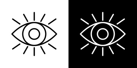 Impressions vector icon in thin line style