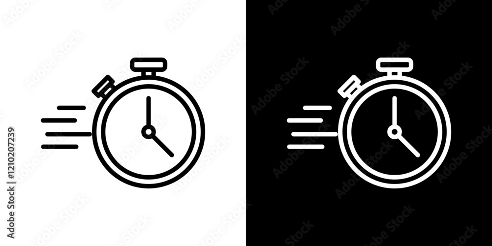 Poster instant vector icon in thin line style