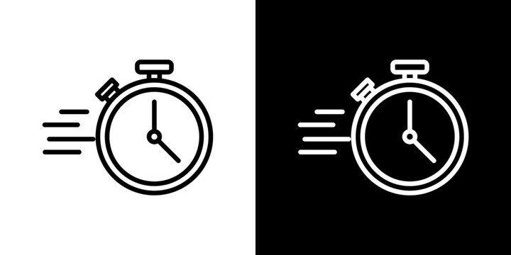 Instant vector icon in thin line style