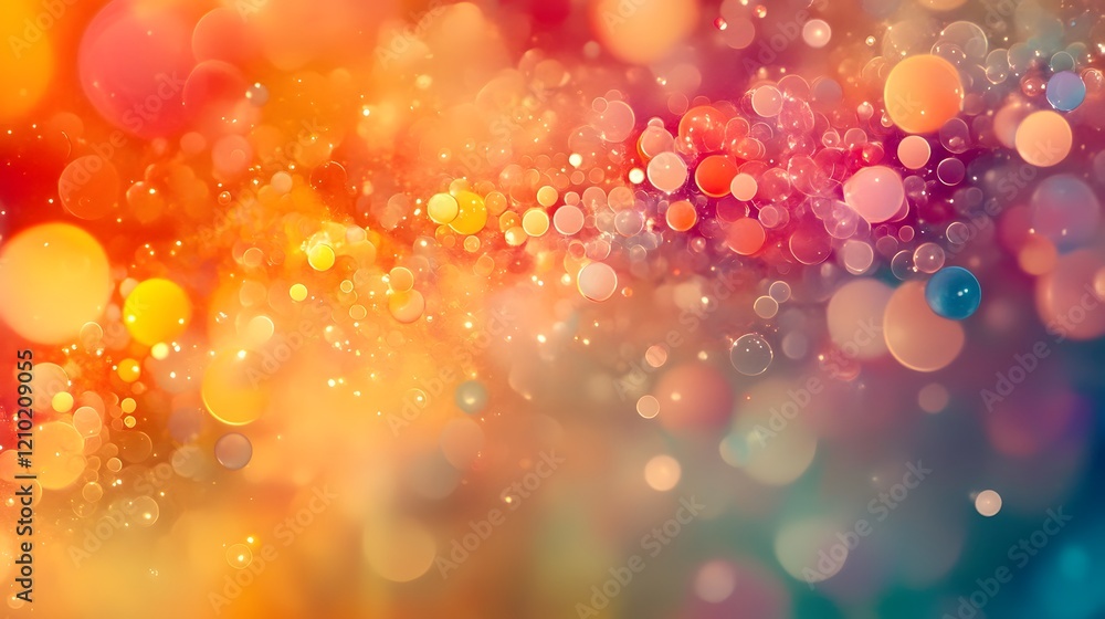 Poster joyful festive abstract background with vibrant floating gradients and whimsical patterns cheerful d