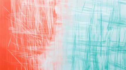 Abstract pencil strokes create a gentle gradient in pastel hues of coral and teal, offering an elegant visual experience