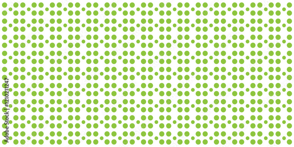 Poster green polka dots fabric abstract pattern background vector