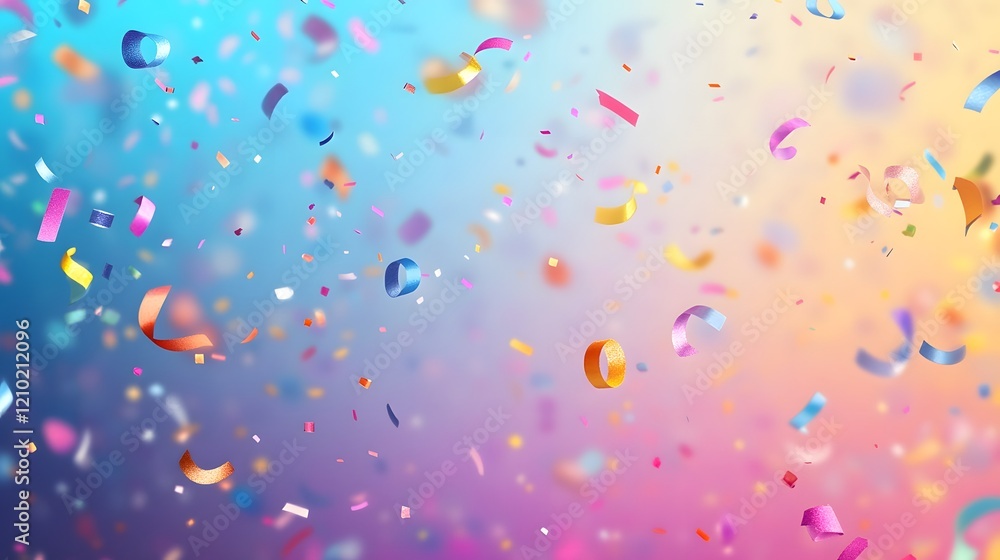 Poster vibrant and whimsical backdrop with floating gradients and abstract patterns featuring a dynamic col