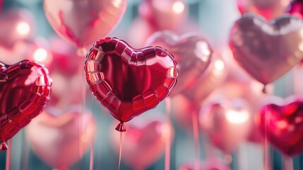 Red Heart Balloons