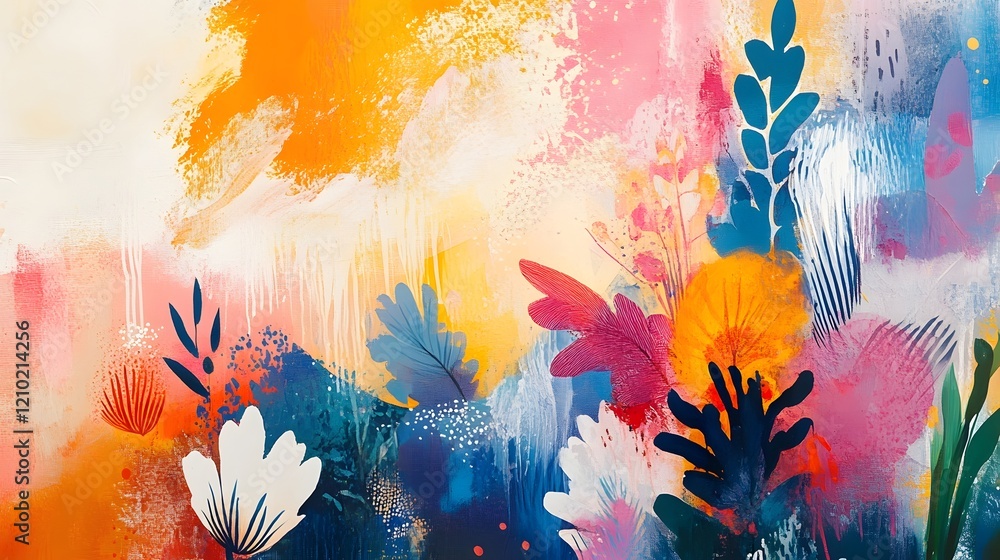 Poster mesmerizing abstract design featuring a harmonious blend of smooth color gradients bold and dynamic 