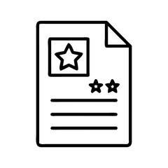 file review icon, file review line art - simple line art of file review, perfect for file review logos and icons