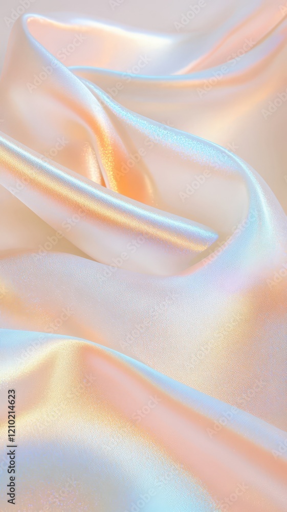 Poster pastel colors merging softly holographic, swirling together in fluid abstract pattern background, ge