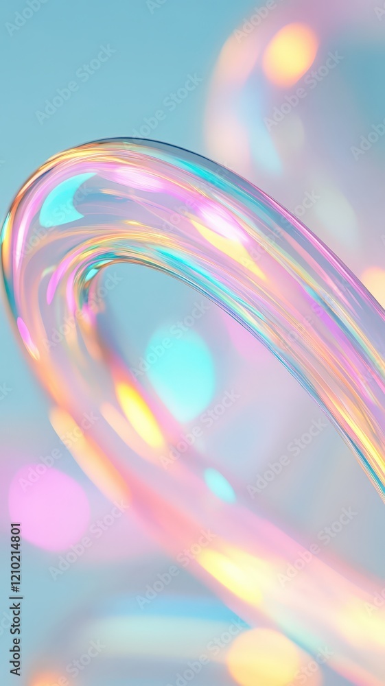 Poster pastel colors merging softly holographic, swirling together in fluid abstract pattern background, ge